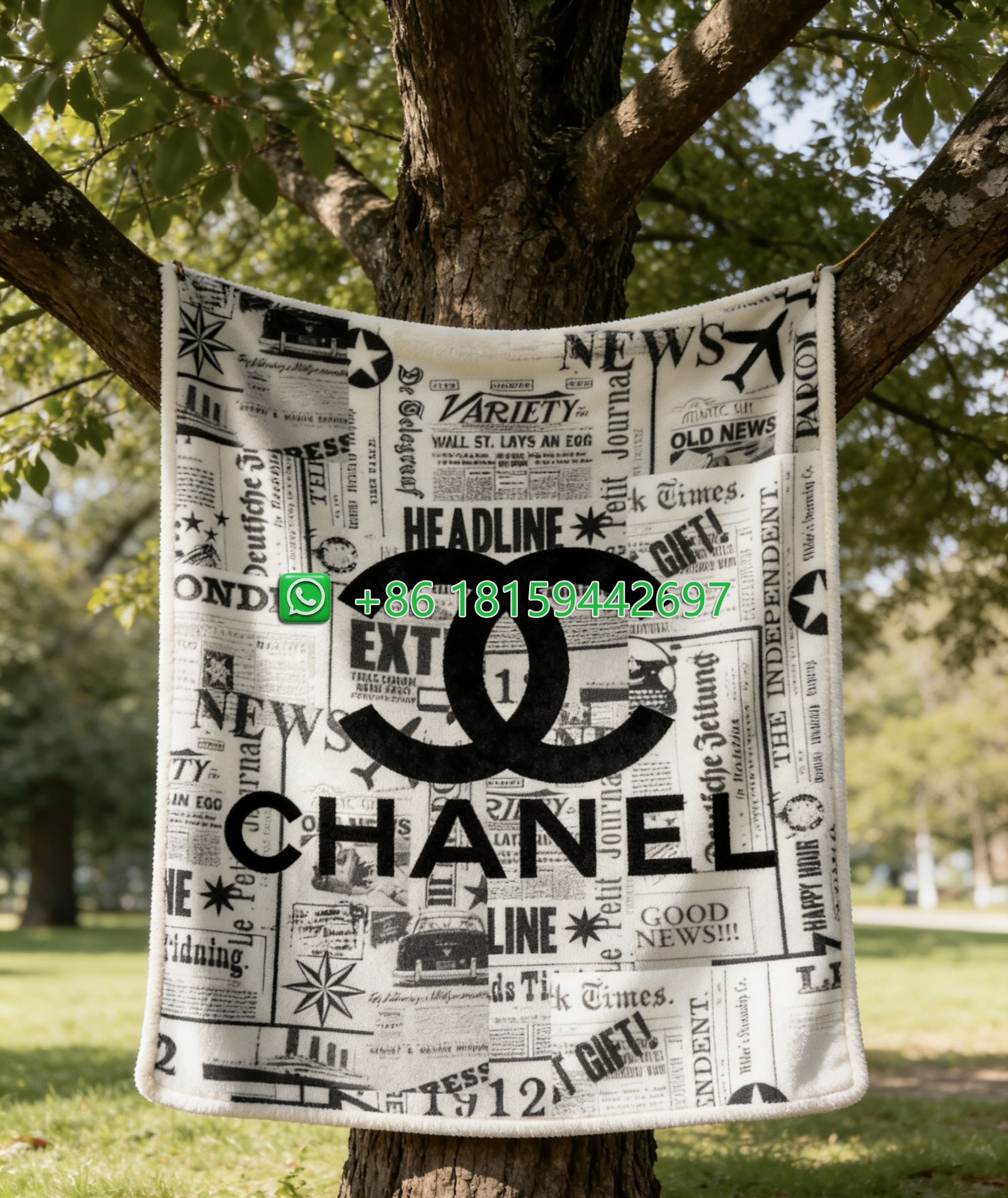 Chanel Throw Blankets